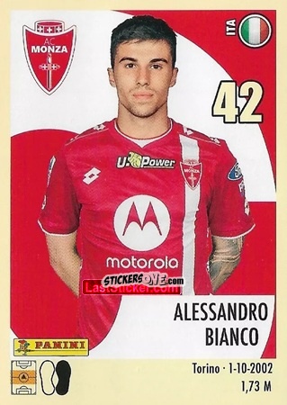 Sticker Alessandro Bianco - Calciatori 2024-2025 n. 367 - Panini