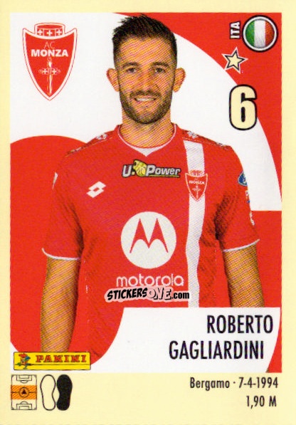 Sticker Roberto Gagliardini - Calciatori 2024-2025 n. 368 - Panini