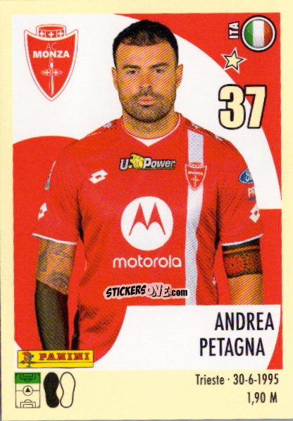 Sticker Andrea Petagna - Calciatori 2024-2025 n. 371 - Panini