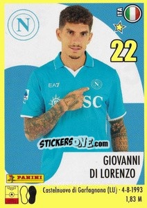 Sticker Giovanni Di Lorenzo - Calciatori 2024-2025 n. 386 - Panini