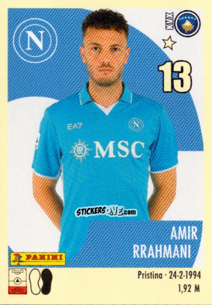 Sticker Amir Rrahmani - Calciatori 2024-2025 n. 387 - Panini