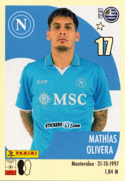 Sticker Mathías Olivera - Calciatori 2024-2025 n. 388 - Panini
