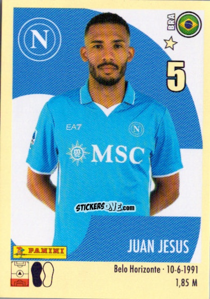 Sticker Juan Jesus - Calciatori 2024-2025 n. 391 - Panini