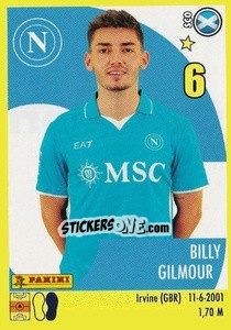 Sticker Billy Gilmour - Calciatori 2024-2025 n. 394 - Panini
