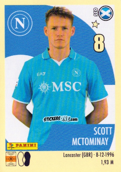 Sticker Scott McTominay - Calciatori 2024-2025 n. 395 - Panini