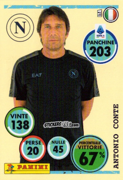 Sticker Antonio Conte (Allenatore) - Calciatori 2024-2025 n. 403 - Panini