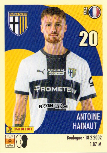 Sticker Antoine Hainaut - Calciatori 2024-2025 n. 418 - Panini