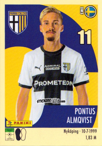 Sticker Pontus Almqvist - Calciatori 2024-2025 n. 427 - Panini