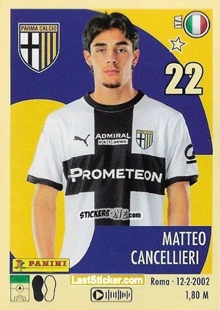Figurina Matteo Cancellieri - Calciatori 2024-2025 n. 429 - Panini