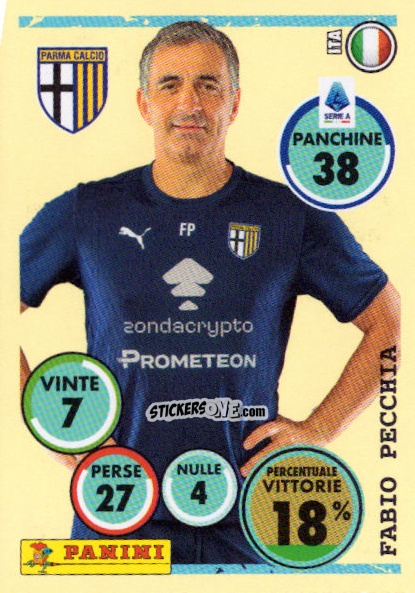 Sticker Fabio Pecchia (Allenatore) - Calciatori 2024-2025 n. 430 - Panini