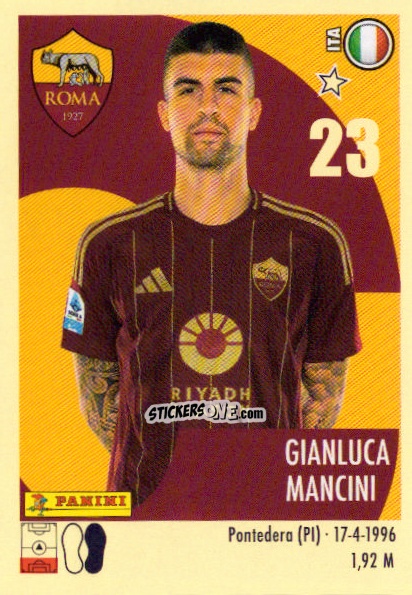 Sticker Gianluca Mancini - Calciatori 2024-2025 n. 438 - Panini