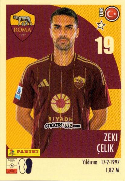Sticker Zeki Çelik - Calciatori 2024-2025 n. 440 - Panini