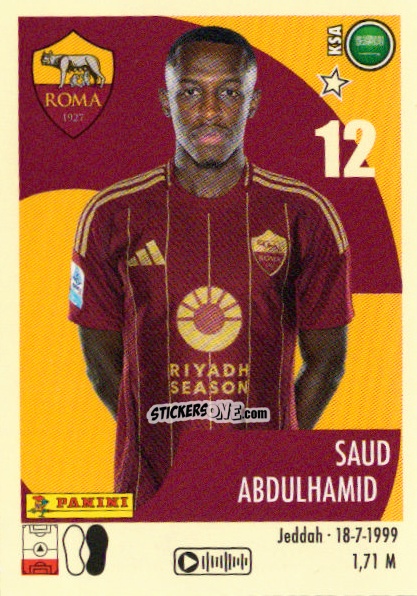 Sticker Saud Abdulhamid - Calciatori 2024-2025 n. 444 - Panini