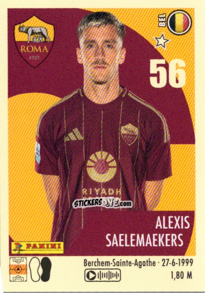 Sticker Alexis Saelemaekers - Calciatori 2024-2025 n. 447 - Panini