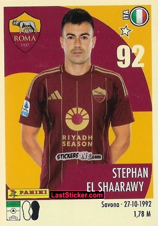 Sticker Stephan El Shaarawy - Calciatori 2024-2025 n. 456 - Panini