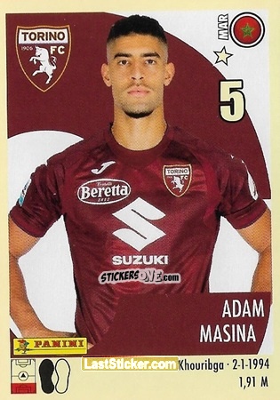 Sticker Adam Masina - Calciatori 2024-2025 n. 467 - Panini