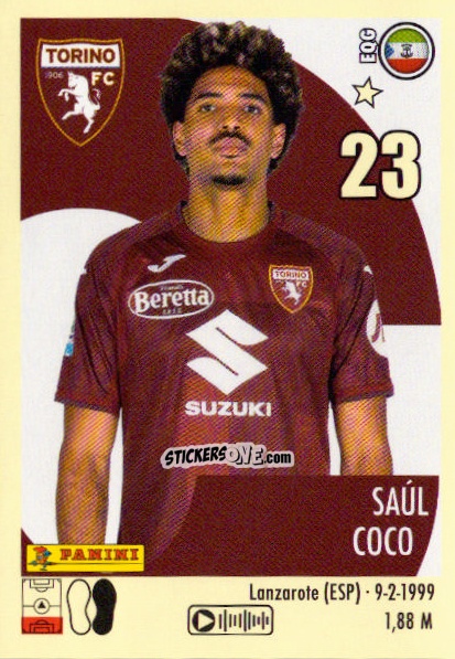Cromo Saúl Coco - Calciatori 2024-2025 n. 469 - Panini
