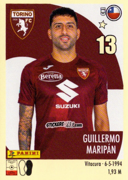 Sticker Guillermo Maripán - Calciatori 2024-2025 n. 471 - Panini