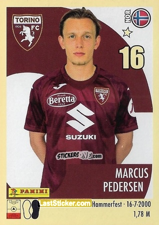 Sticker Marcus Pedersen - Calciatori 2024-2025 n. 472 - Panini