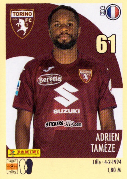 Sticker Adrien Tamèze - Calciatori 2024-2025 n. 477 - Panini