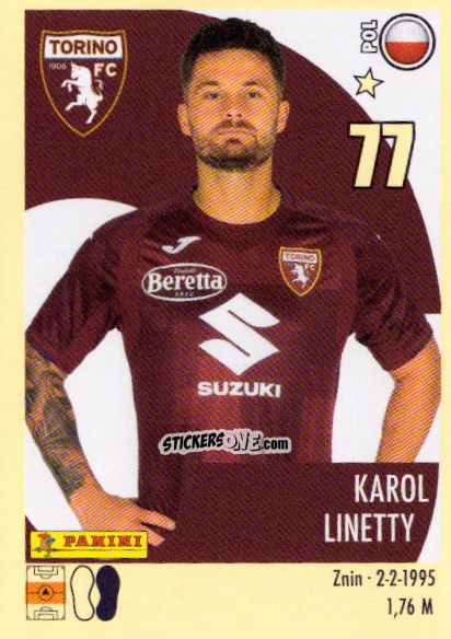 Sticker Karol Linetty - Calciatori 2024-2025 n. 478 - Panini