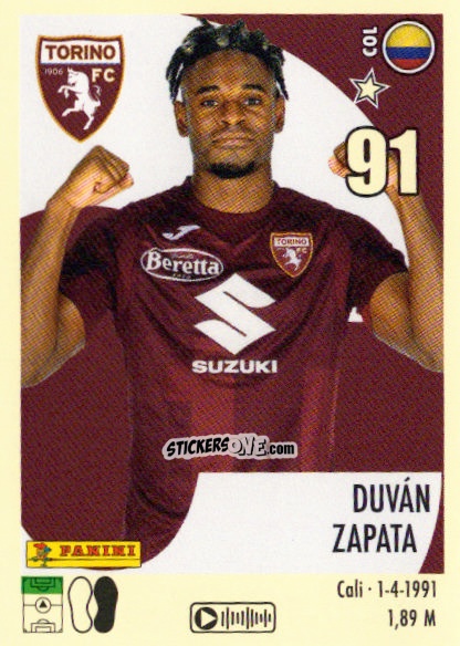 Sticker Duván Zapata - Calciatori 2024-2025 n. 479 - Panini