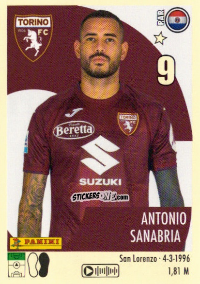 Sticker Antonio Sanabria - Calciatori 2024-2025 n. 481 - Panini