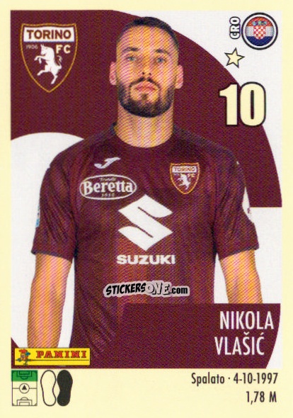 Sticker Nikola Vlašić - Calciatori 2024-2025 n. 483 - Panini