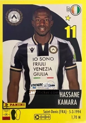 Figurina Hassane Kamara - Calciatori 2024-2025 n. 493 - Panini