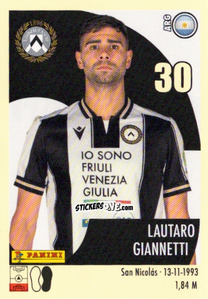 Sticker Lautaro Giannetti - Calciatori 2024-2025 n. 495 - Panini