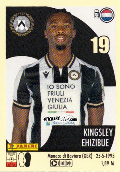 Sticker Kingsley Ehizibue - Calciatori 2024-2025 n. 496 - Panini