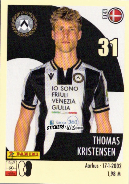 Sticker Thomas Kristensen - Calciatori 2024-2025 n. 497 - Panini