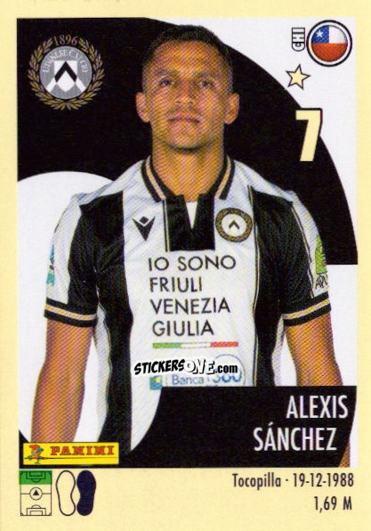 Sticker Alexis Sánchez - Calciatori 2024-2025 n. 505 - Panini