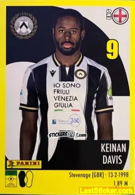Sticker Keinan Davis - Calciatori 2024-2025 n. 506 - Panini