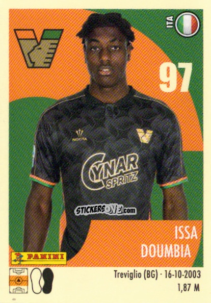 Sticker Issa Doumbia - Calciatori 2024-2025 n. 528 - Panini