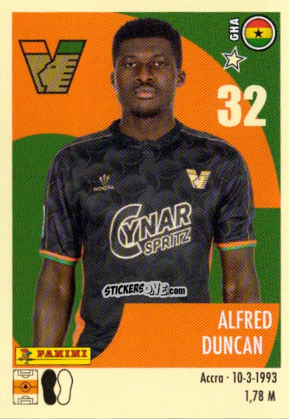 Sticker Alfred Duncan - Calciatori 2024-2025 n. 532 - Panini