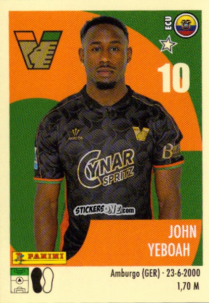 Sticker John Yeboah - Calciatori 2024-2025 n. 534 - Panini