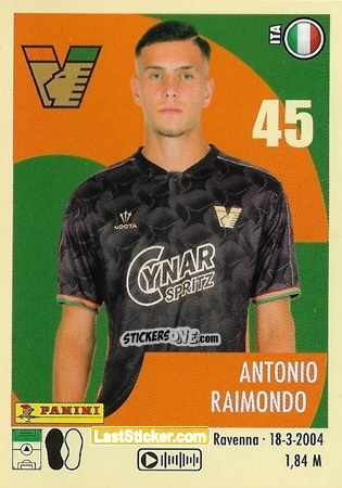 Cromo Antonio Raimondo - Calciatori 2024-2025 n. 535 - Panini