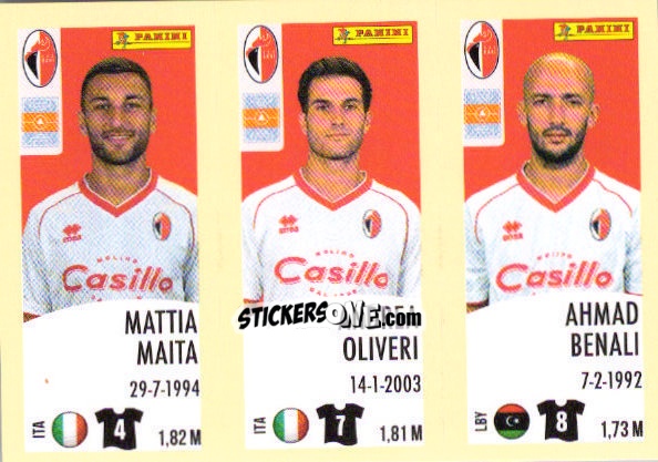 Sticker Mattia Maita / Andrea Oliveri / Ahmad Benali - Calciatori 2024-2025 n. 551 - Panini