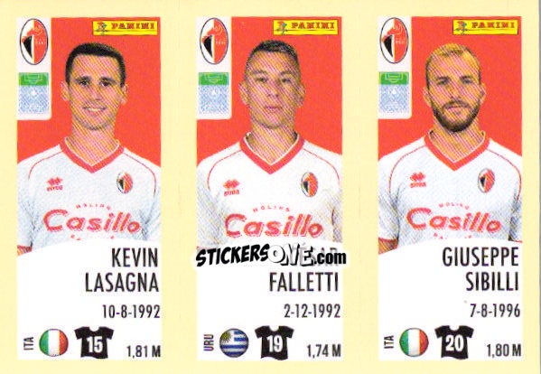 Sticker Kevin Lasagna / Cesar Falletti / Giuseppe Sibilli - Calciatori 2024-2025 n. 553 - Panini