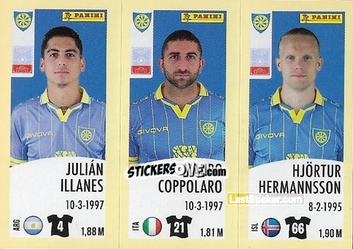 Sticker Julián Illanes / Mauro Coppolano / Hjörtur Hermannsson - Calciatori 2024-2025 n. 563 - Panini