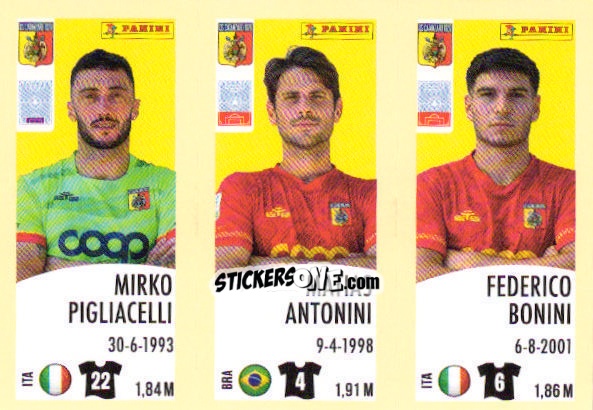 Sticker Mirko Pigliacelli / Matias Antonini / Federico Bonini - Calciatori 2024-2025 n. 568 - Panini