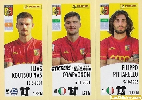 Sticker Ilías Koutsoupiás / Mattia Compagnon / Filippo Pittarello - Calciatori 2024-2025 n. 571 - Panini