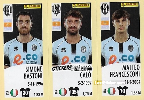 Cromo Simone Bastoni / Giacomo Calo / Matteo Francesconi - Calciatori 2024-2025 n. 578 - Panini