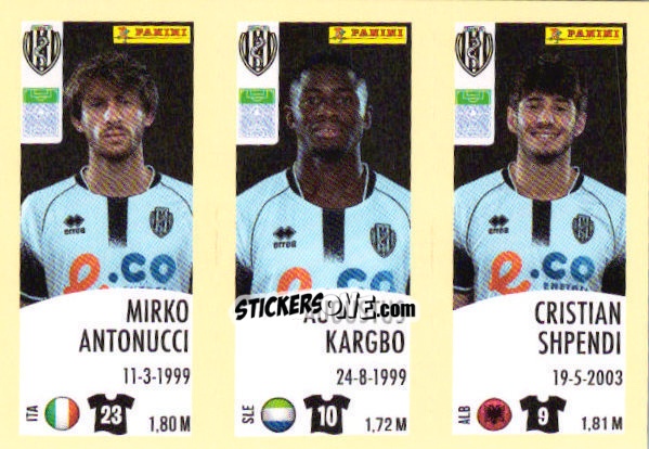 Sticker Mirko Antonucci / Augustus Kargbo / Cristian Shpendi - Calciatori 2024-2025 n. 579 - Panini