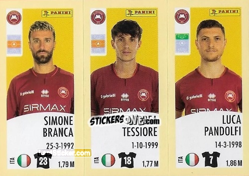 Sticker Simone Branca / Andrea Tessiore / Luca Pandolfi - Calciatori 2024-2025 n. 584 - Panini