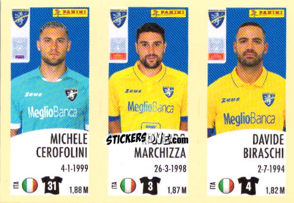 Sticker Michele Cerofolini / Riccardo Marchizza / Davide Biraschi - Calciatori 2024-2025 n. 601 - Panini