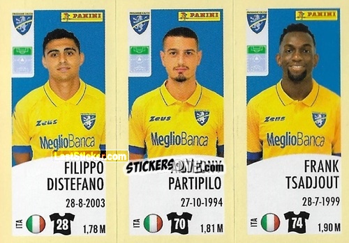 Sticker Filippo Distefano / Anthony Partipilo / Frank Tsadjout - Calciatori 2024-2025 n. 605 - Panini