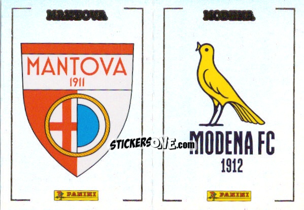 Sticker Scudetto Mantova / Modena - Calciatori 2024-2025 n. 612 - Panini