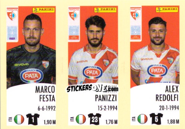Cromo Marco Festa / Erik Panizzi / Alex Redolfi - Calciatori 2024-2025 n. 614 - Panini